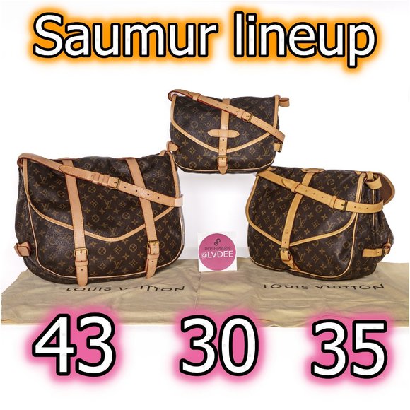 How to identify LOUIS VUITTON Saumur Family Lineup - Picture 2 of 5